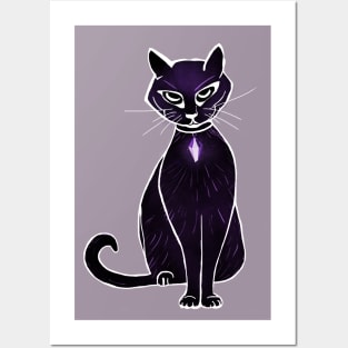 Cat Sith - Black Cat - Demon Cat Posters and Art